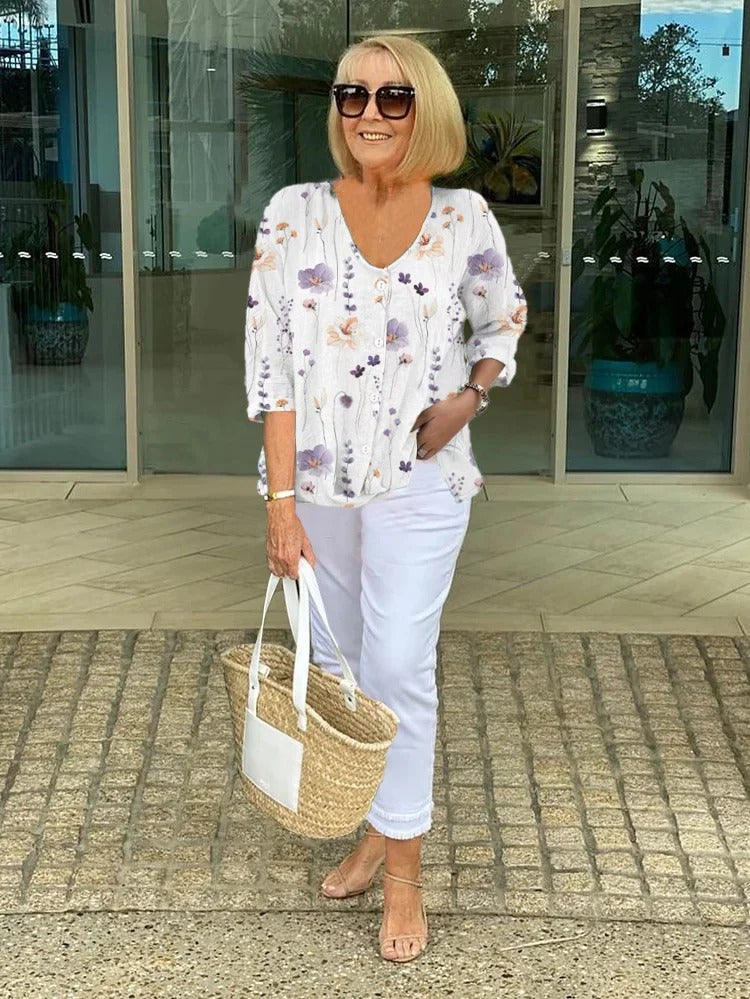 The Anita Effortless Floral Blouse