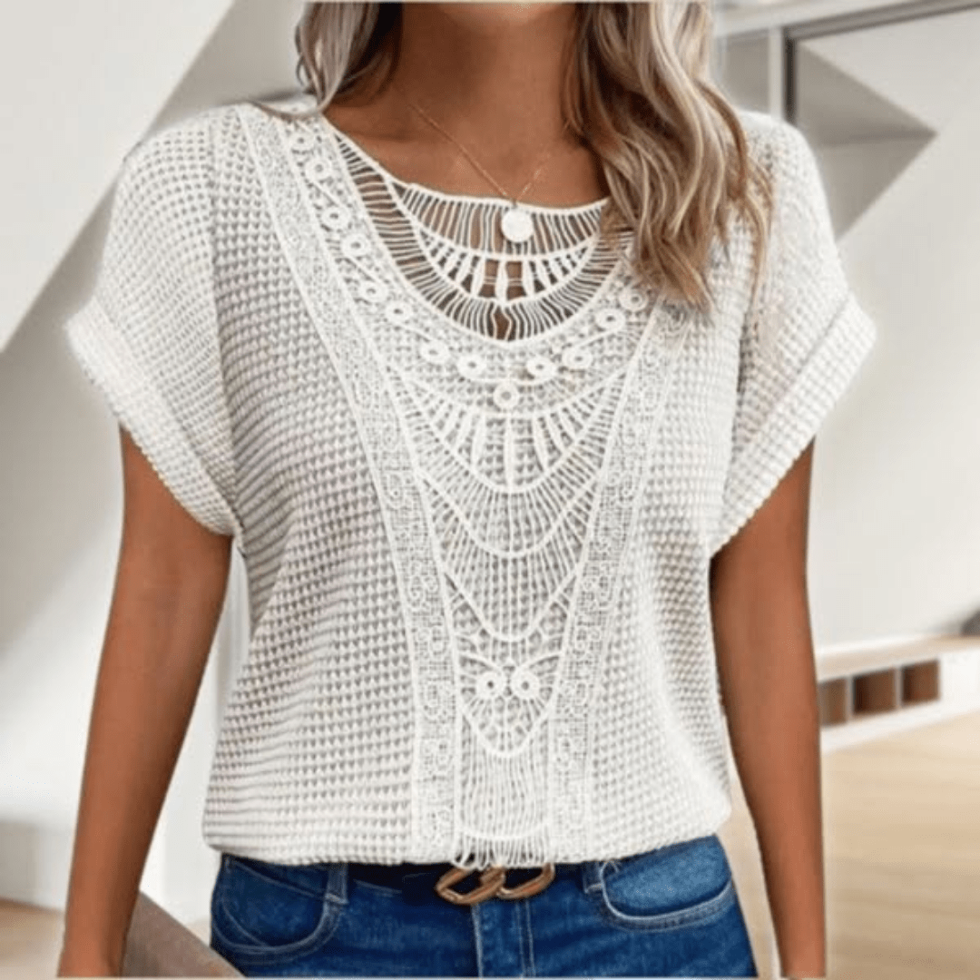 The Simone Artisanal Heritage Blouse