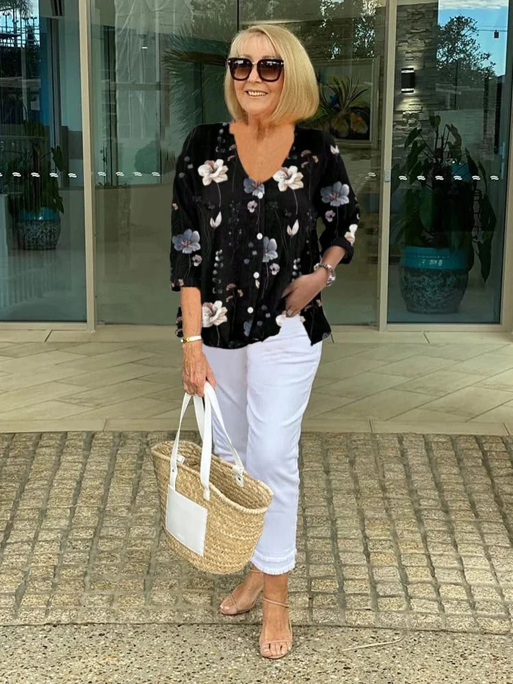 The Anita Effortless Floral Blouse