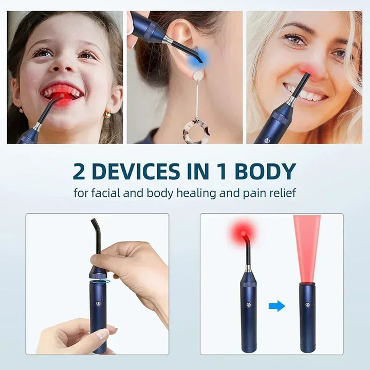 Infrared Light Therapy Wand for Mouth Nose Ear