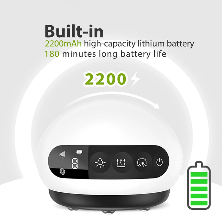 LCD-scherm Guasha Schrapen EMS Body Massager 